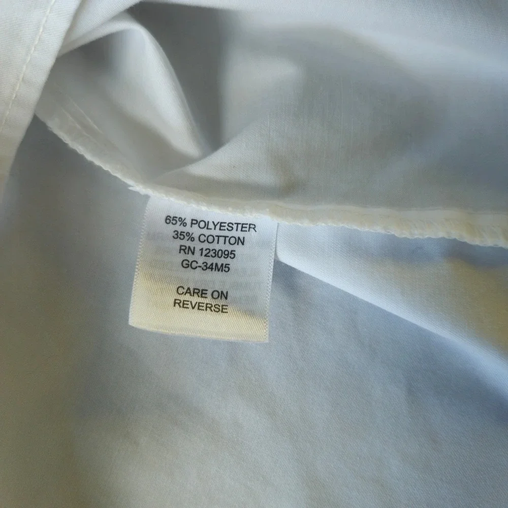 A Cut Above Uniforms Cirrus Pilot Shirt 17.5 XL White Tapered Short Sleeve NWOT